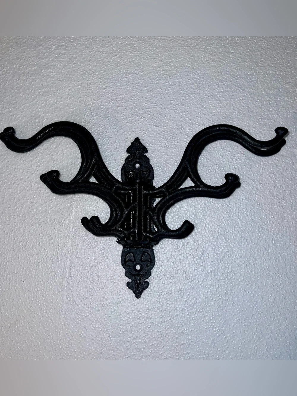 Vintage Victorian Style Folding Coat Rack 5 Prong Pivot Hooks